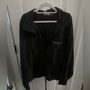 Brand new!!! Mens Essential fear of god XL Black Windbreaker; New without Tags